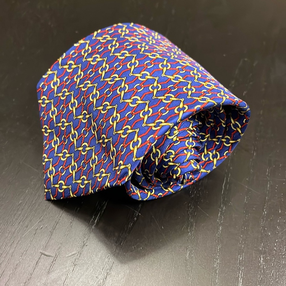 Lancel Paris 100% Silk Made in France Tie